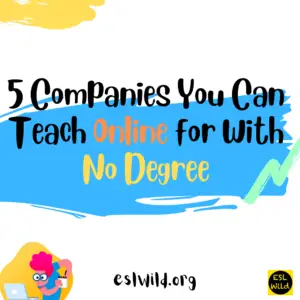 Teach Online for With No Degree