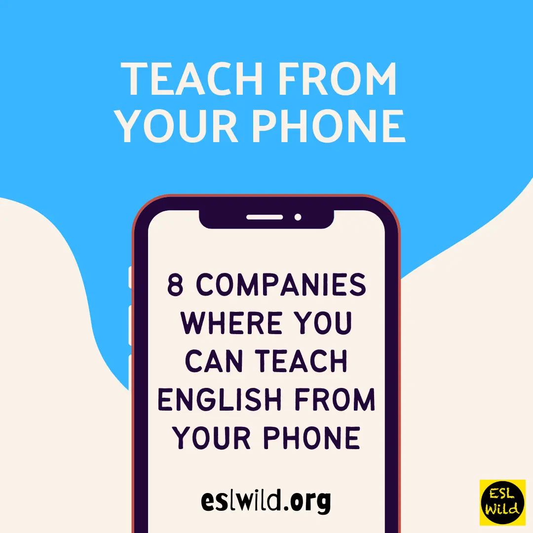 You Can Teach English From Your Phone